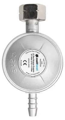 Gasdruckregler für 11 kg LPG-Flasche, 0,3-16 bar, 37 mbar