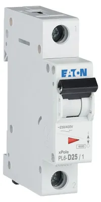Produktbild von Leitungsschutzschalter 1P D 25A 6kA AC PL6-D25/1 286547