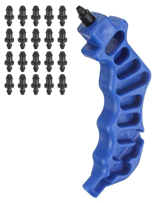 2-in-1 Druppelirrigations-Gatpons 3 mm, 21 Stück, Blau
