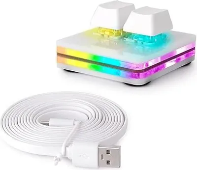 Obrázok produktu pre ECARKE OSU -klávesnica 2 klávesy herné -klávesnica, USB -mini -klávesy mechanické PC -programovanie -makro -softvér HID -štandard (upgrade Cherry axis RG)