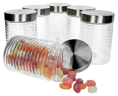 Obrázek produktu pro sada 6 sklenic Diana 0,75L Storage Jars Storage Glasses