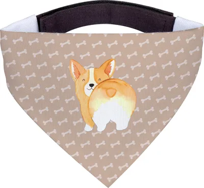 Produktbild von Mr. & Mrs. Panda Halstuch Für Hunde Corgi Po - Hundeglück - Geschenk, Spruch, Sprüche, Hund, Bandana, Corgie, Hals Tuch, Selbstliebe