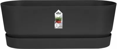 Image de Jardinière Elho Noir 50 cm Plastique Ovale