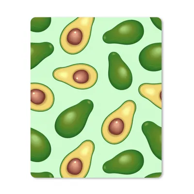 Produktbild von MuchoWow® Mauspad Mousepad Avocado - Muster - Grün 19x23 cm - Mousepads - Maus Mat - Pad - Mausunterlage - Mauspads - Spielen