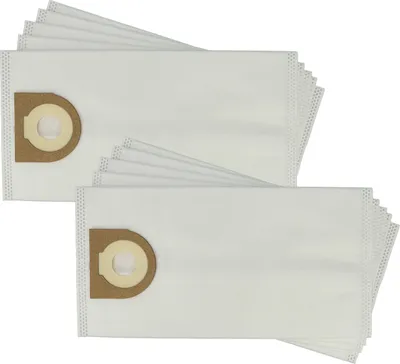 Produktbild von vhbw 10x Staubbeutel kompatibel mit Cleancraft flexCAT 16 H Staubsauger - 29cm x 14,5cm Weiß