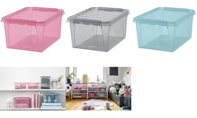 Immagine prodotto di smartstore 3510975 smartstore Aufbewahrungsbox COLOUR 31, 32 Liter, grau