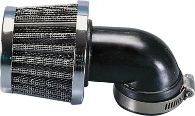 Obrázek produktu pro Vzduchový filtr Polini Kovový vzduchový filtr 35 mm 90° chrom