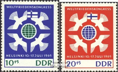 Produktbild von Briefmarken DDR 1965 Mi 1122-1123 (kompl.Ausgabe) postfrisch Weltfriedenkongreß