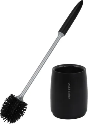 Produktbild von Toilettenbürste Silikon, 360° Gummibürstenkopf, Kratzfreie Reinigung, Schwarz, Langlebig für Badezimmer