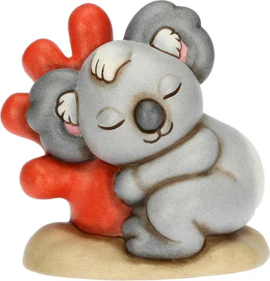 Produktbild von Thun Koala Sydney auf der Koralle aus Keramik, klein 9,3 x 7,2 x 9 cm h F3382H90 Neuheit 2024