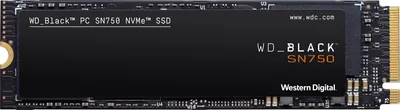 Produktbild von WD BLACK™ SN750 NVMe™ SSD, 250 GB, 3.100 MB/s - Schwarz