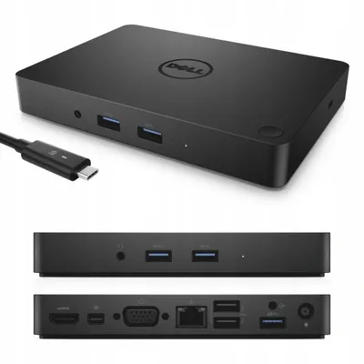 Obrázok produktu pre Dokovacia stanica pre notebook Dell WD15 mini DisplayPort HDMI Ethernet RJ45 USB 4K Trieda C