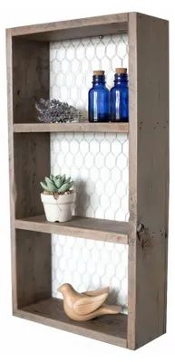 Produktbild von Torraca - Regal, 30x9x60h cm Naturbraun, 2 Ebenen
