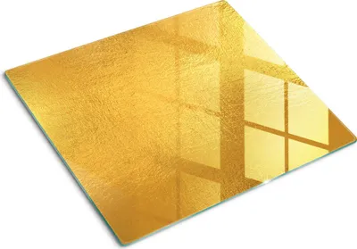 Imagen del producto de Cubierta para placa de cocina – Cubierta para placa de inducción – Placa de protección de vidrio – 60x52 cm – Placas de protección de vidrio para cocina – Vidrio templado – Lámina dorada