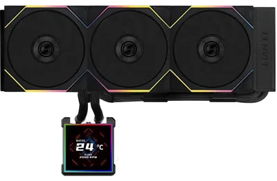 Zdjęcie produktu dla Lian Li HydroShift II LCD-S 360 TL, Zestaw do chłodzenia płynami, 12 cm, 200 RPM, 2600 RPM, Czarny
