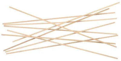 Produktbild von 1000 Zuckerwattestäbe Holz "pure" eckig 40 cm x 4 mm x 4 mm