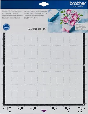 Produktbild von brother CADXMATSTD12 Schneidematte für Schneideplotter normal klebend 305 x 305 mm (12 x 12 Zoll) für 0,3 - 1,5 mm dickes Material