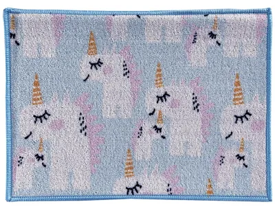 Imagen del producto de Alfombra infantil dormitorio para niños niñas - Unicornios 7350010-5