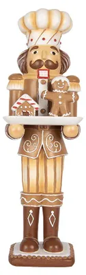 Productafbeelding van Clayre & Eef kerstdecoratie: notenkraker, 14x15x44 cm, bruin, kunststof