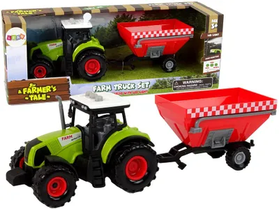 Obrázok produktu pre Odnímateľný príves na obilie na traktor Farm, zvuková zelená