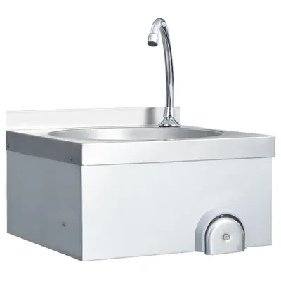 Image de Lavabo de lavage avec robinet et distributeur de savon Inox
