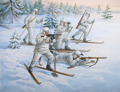 Obrázek produktu pro Zvezda 1:72 Sovětští lyžaři