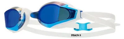 Immagine prodotto di Occhialini da nuoto Tyr Stealth-x Race con lenti a specchio blu Blu Taglia unica