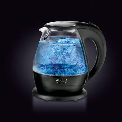 Produktbild von Adler AD 1224 Wasserkocher schwarz/transparent LED