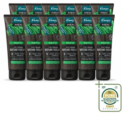 Productafbeelding van 12 x Kneipp Men 2-in-1 Douchegel Nature Feeling - 200 ml - Voordeelverpakking - 12 stuks