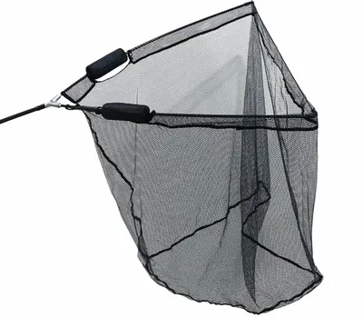Image de Epuisette à carpe 42 inch 2 pcs. caoutchoutée Carp Landing Net avec flotteur