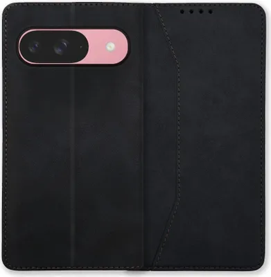 Produktbild von Bookstyle 'Premium' Schutzhülle Klapphülle Schutztasche Etui Cover für Google Pixel 9 - Schwarz