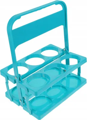Zdjęcie produktu dla Organizer na butelki plastikowy z uchwytem 26x18x32 cm - przenośny stojak