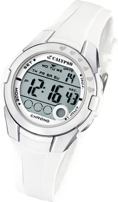 Produktbild von Calypso Kinder Uhr Junior K5571/1 Kunststoff PUR Armbanduhr weiß UK5571/1