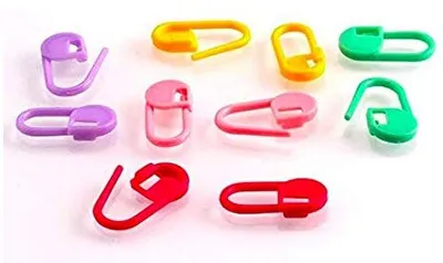 80 verschließbare Maschenmarkierer, bunt, 22 mm, zum Stricken