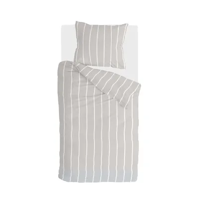 Produktbild von Walra Bettwäsche Preppy Pinstripe Grau - 155x220 cm