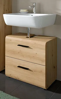 Produktbild von Waschbeckenunterschrank "Cover" in Artisan Eiche Badezimmer Unterschrank 60 cm
