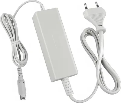 Produktbild von Wii U Gamepad Ladegerät Ersatz, Power Adapter AC 100–240V, 4,75V 1,6A, Tragbar & Sicher