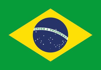 Vlajka s potlačou Brazília