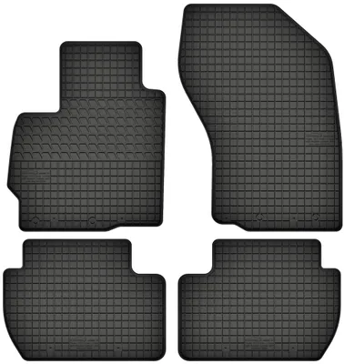 Produktbild von Gummimatten passend für  Peugeot 4007 (2007-2012) Gummi Fußmatten Satz Schwarz + Stopper