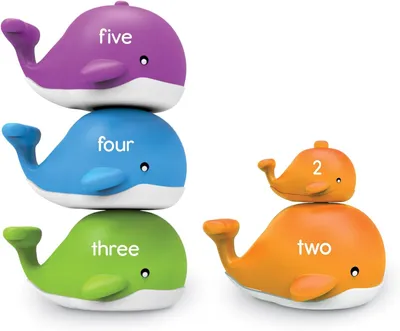Productafbeelding van Learning Resources Snap-n-Learn Stapelen Walvissen 15 - Stuk Set