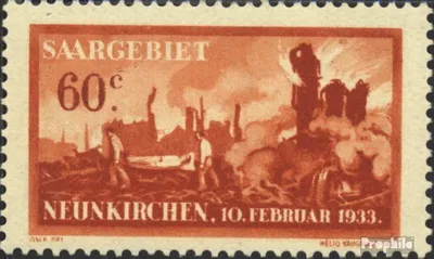 Produktbild von Briefmarken Saarland 1933 Mi 168 mit Falz Explosionsunglück