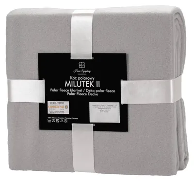 Produktbild von Decke, einfarbige Fleecedecke Milutek 150x200 Grau