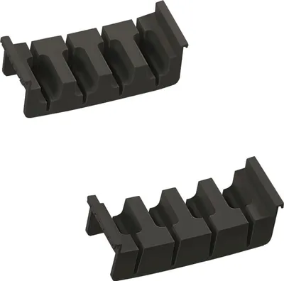 Produktbild von Ninka Messereinsatz Cuisio 146x44x53 Messer Schubladeneinsatz Organizer für 4 Messer, Kunststoff schwarz