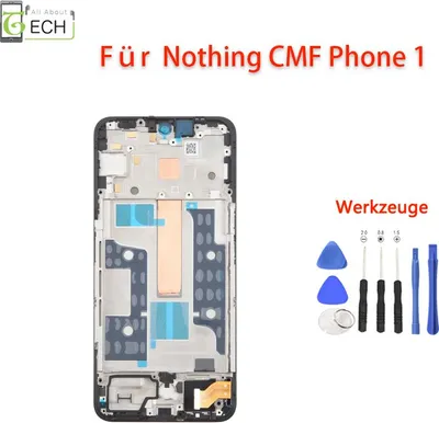 Produktbild von Original Nothing Phone 1 CMF LCD Display mit Rahmen Bildschirm Touchscreen