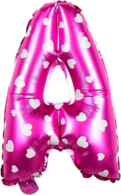 Produktbild von Buchstaben Luftballon 40CM Folienballon Rosa A