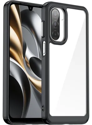 Produktbild von Hülle für Samsung Galaxy A17 5G/4G, Klar Rückseite Stoßfeste TPU Silikon Bumper Schutzhülle Schwarz