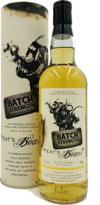 Produktbild von Peat's Beast Cask Strength Peated + Box 700ml 52,1% Vol.