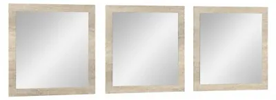 Image de Lot de 3 miroirs MALMO 60 x 60 x 3 cm – Chêne Sonoma