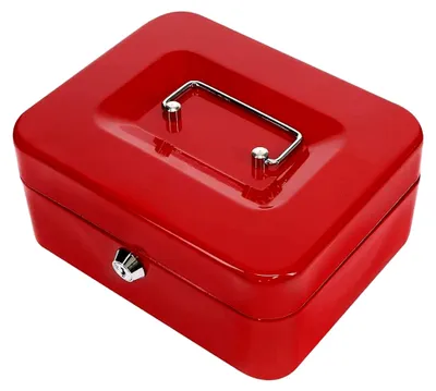 Produktbild von 10033R1 Geldkassette, rot, 150 x 120 x 80 mm