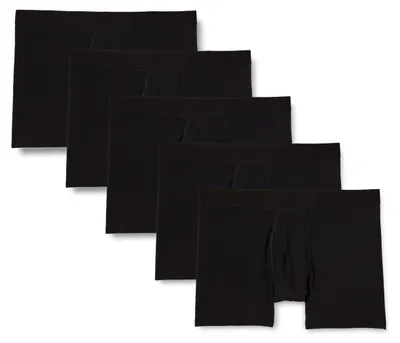 Immagine prodotto di A. Boxer uomo, confezione da 5, in cotone jersey, colore nero, taglia S
